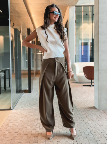 Blouse sans manches Lydie - Blanc