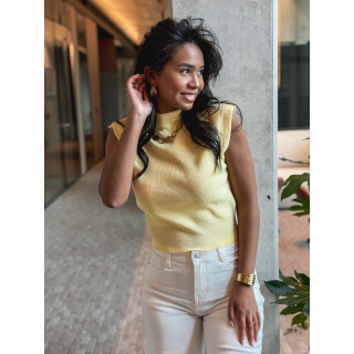 Blouse sans manches Lydie - Jaune