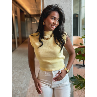 Blouse sans manches Lydie - Jaune