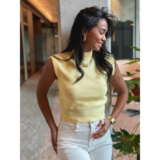 Blouse sans manches Lydie - Jaune