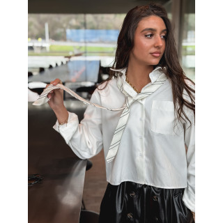 Cravate Laurie - Ecru