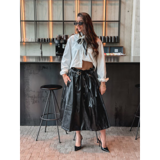 Foulard à pois Giorgia - Noir/Ecru