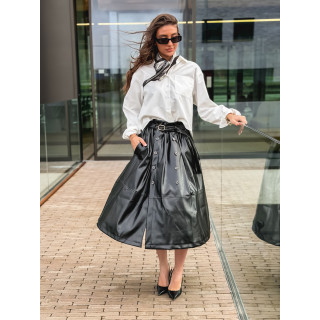 Foulard à pois Giorgia - Noir/Ecru