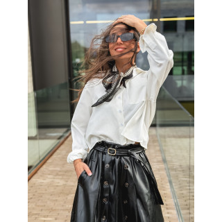 Foulard à pois Giorgia - Noir/Ecru