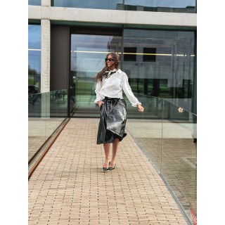 Foulard à pois Giorgia - Noir/Ecru