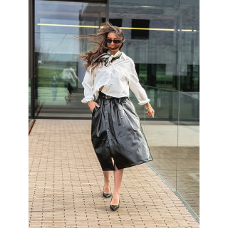 Foulard à pois Giorgia - Noir/Ecru