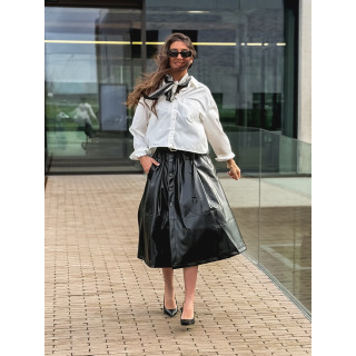 Foulard à pois Giorgia - Noir/Ecru