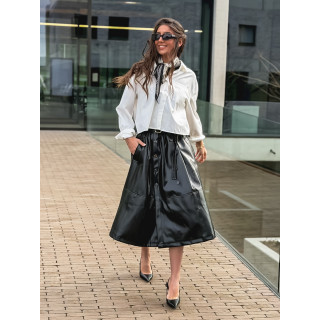 Foulard à pois Giorgia - Noir/Ecru