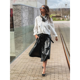 Foulard à pois Giorgia - Noir/Ecru