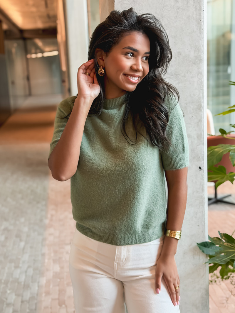 Pull Jihane - Kaki Pull Jihane - Kaki