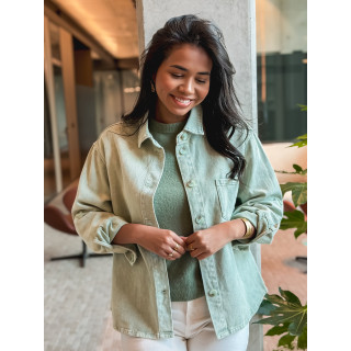 Chemise en jeans Marjorie - Kaki