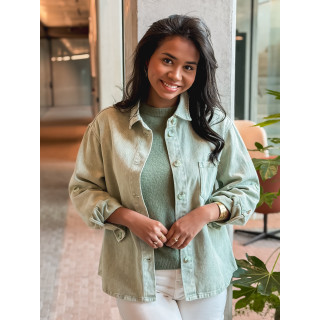 Chemise en jeans Marjorie - Kaki