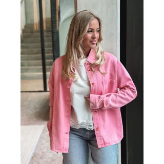 Chemise en jeans Marjorie - Rose