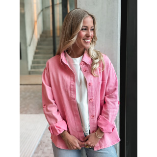 Chemise en jeans Marjorie - Rose