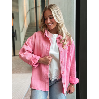 Chemise en jeans Marjorie - Rose