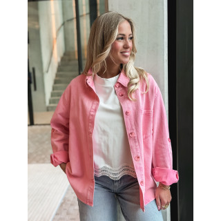 Chemise en jeans Marjorie - Rose