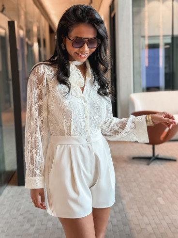 Combinaison short Hilda - Beige