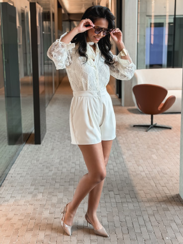 Combinaison short Hilda - Beige