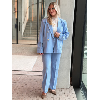 Blazer ligné Shanie - Bleu ciel
