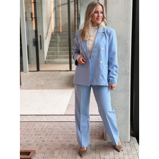 Blazer ligné Shanie - Bleu ciel