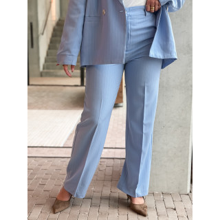 Pantalon ligné Shanie - Bleu ciel