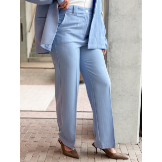 Pantalon ligné Shanie - Bleu ciel