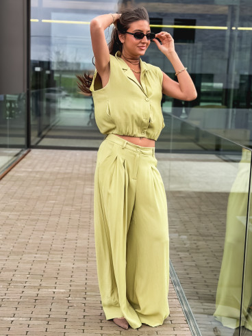 Pantalon Fania - Vert olive