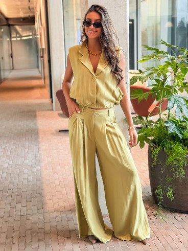 Gilet sans manches Fania - Vert olive Gilet sans manches Fania - Vert olive