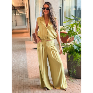 Gilet sans manches Fania - Vert olive