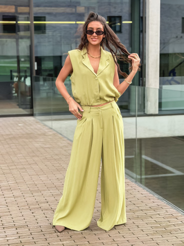 Gilet sans manches Fania - Vert olive Gilet sans manches Fania - Vert olive