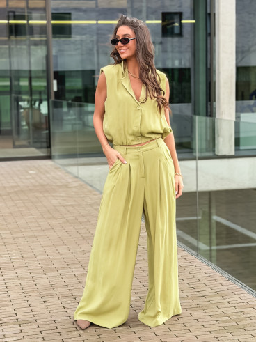 Gilet sans manches Fania - Vert olive Gilet sans manches Fania - Vert olive