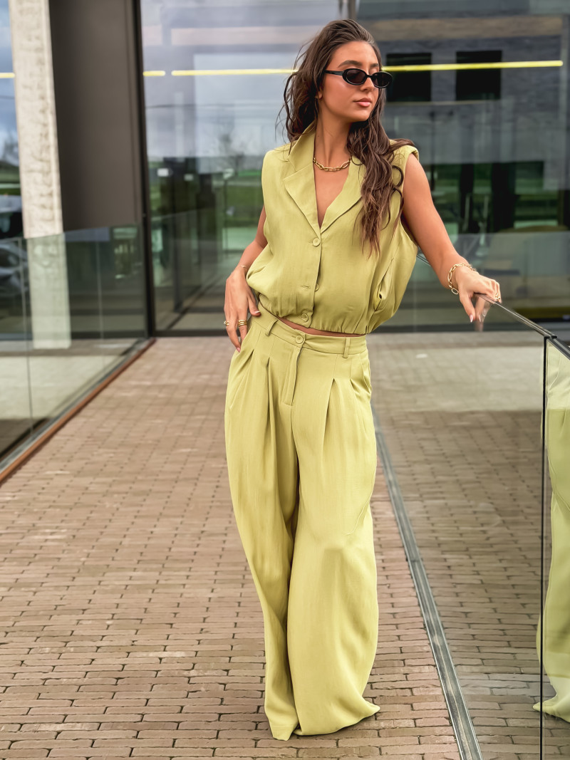 Gilet sans manches Fania - Vert olive