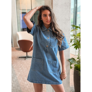 Robe courte en jeans Lenaya - Bleu jeans