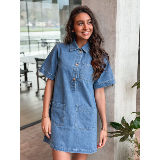 Robe courte en jeans Lenaya - Bleu jeans