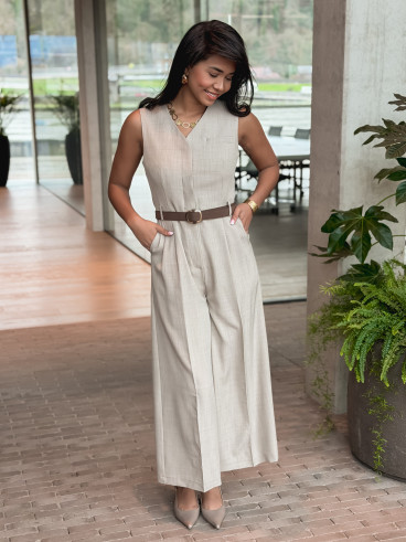 Combinaison pantalon Sirina - Taupe