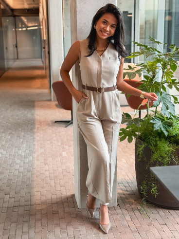 Combinaison pantalon Sirina - Taupe