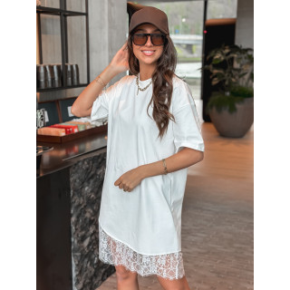 Robe courte Damarys - Blanc
