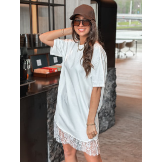 Robe courte Damarys - Blanc