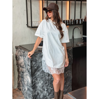 Robe courte Damarys - Blanc