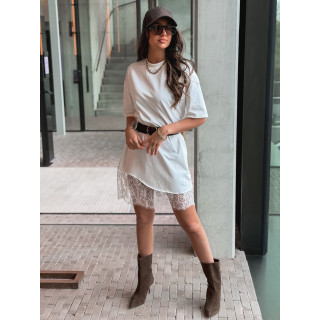 Robe courte Damarys - Blanc