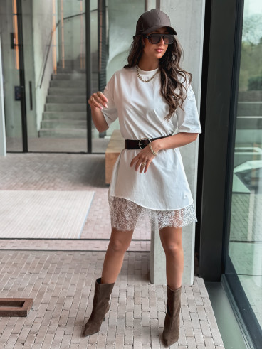 Robe courte Damarys - Blanc Robe courte Damarys - Blanc