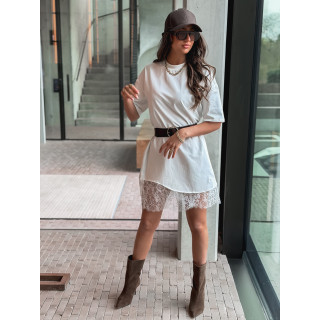 Robe courte Damarys - Blanc