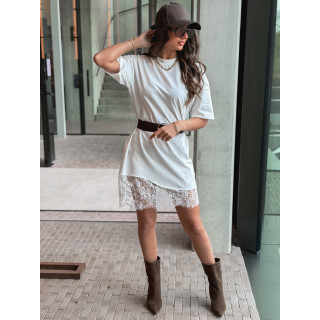 Robe courte Damarys - Blanc