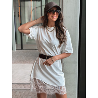 Robe courte Damarys - Blanc