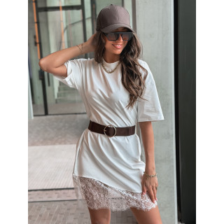 Robe courte Damarys - Blanc