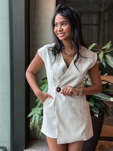 Combinaison short Hélène - Beige Combinaison short Hélène - Beige