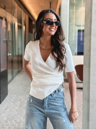 Blouse Hilona - Blanc Blouse Hilona - Blanc