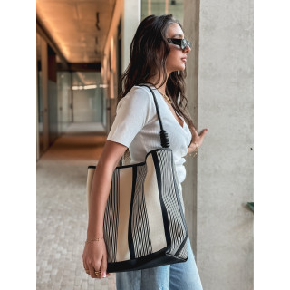 Sac Lucida - Ecru/Noir