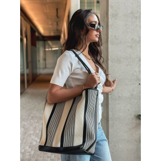 Sac Lucida - Ecru/Noir