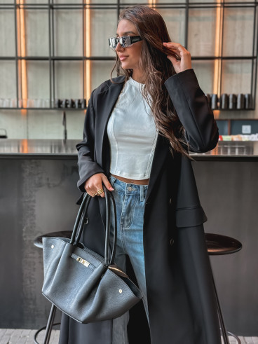 Sac en cuir Eleysa - Noir